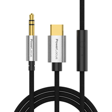 Кабел POWERLOCUS AUX-USB-C + MIC Кабел POWERLOCUS AUX-USB-C + MIC