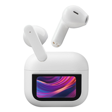 True wireless headphones CELLULAR LINE SOUND GROOVE-LCD WHITE True wireless headphones CELLULAR LINE SOUND GROOVE-LCD WHITE