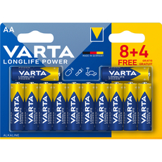 БАТЕРИИ VARTA LONGLIFE POWER AA 8+4 БАТЕРИИ VARTA LONGLIFE POWER AA 8+4