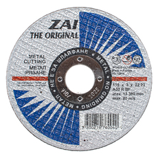 ДИСК ЗА РЯЗАНЕ НА МЕТАЛ ZAI 115x3x22.23 ДИСК ЗА РЯЗАНЕ НА МЕТАЛ ZAI 115x3x22.23