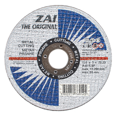 ДИСК ЗА РЯЗАНЕ НА МЕТАЛ ZAI 125х3х22.23 ДИСК ЗА РЯЗАНЕ НА МЕТАЛ ZAI 125х3х22.23