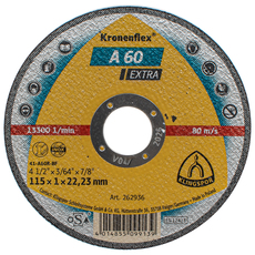 ДИСК ЗА РЯЗАНЕ НА МЕТАЛ KLINGSPOR 115x1x22.23 ДИСК ЗА РЯЗАНЕ НА МЕТАЛ KLINGSPOR 115x1x22.23