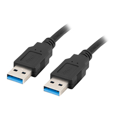 КАБЕЛ LANBERG USB-A M/M V3.0 0.5M BLACK