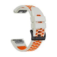 SILICONE STRAP TRENDER TR-GSLO22WHOR 22 mm WHITE/ORANGE SILICONE STRAP TRENDER TR-GSLO22WHOR 22 mm WHITE/ORANGE
