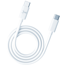 КАБЕЛ 3MK CABLE C TO C 100W 2M WHITE КАБЕЛ 3MK CABLE C TO C 100W 2M WHITE