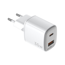 ЗАРЯДНО 220V CELLY 35W GaN USB-A/USB-C ЗАРЯДНО 220V CELLY 35W GaN USB-A/USB-C