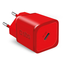ЗАРЯДНО 220V SBS 20W PD USB-C Red 44623 ЗАРЯДНО 220V SBS 20W PD USB-C Red 44623