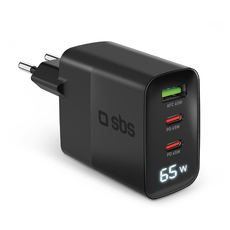 ЗАРЯДНО 220V SBS 65W PD 2xUSB-C+A 81468 ЗАРЯДНО 220V SBS 65W PD 2xUSB-C+A 81468