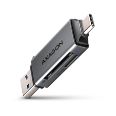 ЧЕТЕЦ ЗА КАРТИ AXAGON USB-C+A CRE-DAC ЧЕТЕЦ ЗА КАРТИ AXAGON USB-C+A CRE-DAC