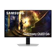 Gaming Monitor SAMSUNG Odyssey OLED QHD G6 LS27DG610SUXEN 0.233 мм, 178°/178°, OLED, 27.0 ", 68.6 см, 2560x1440, 240.00 Hz, 0.03 ms, HDMI, DisplayPort, SILVER Gaming Monitor SAMSUNG Odyssey OLED QHD G6 LS27DG610SUXEN 0.233 мм, 178°/178°, OLED, 27.0 ", 68.6 см, 2560x1440, 240.00 Hz, 0.03 ms, HDMI, DisplayPort, SILVER
