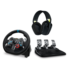 Комплект Волан и слушалки LOGITECH DRIVING FORCE RACING G29 + G435 BLACK 991-000539 Комплект Волан и слушалки LOGITECH DRIVING FORCE RACING G29 + G435 BLACK 991-000539