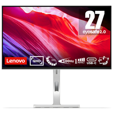 Monitor LENOVO L27H-4A 67C0UAC6EU 0.233 мм, 178°/178°, IPS, 27.0 ", 68.6 см, 2560x1440, 100.00 Hz, HDMI, DisplayPort, USB-C, CLOUD GREY Monitor LENOVO L27H-4A 67C0UAC6EU 0.233 мм, 178°/178°, IPS, 27.0 ", 68.6 см, 2560x1440, 100.00 Hz, HDMI, DisplayPort, USB-C, CLOUD GREY