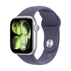 Смарт часовник APPLE WATCH S11 SILVER ALUMIN CASE PURPLE FOG SPORT BAND M/L MEU7 42 MM, GPS, WLAN, ПУЛСОМЕР, SPO2 Смарт часовник APPLE WATCH S11 SILVER ALUMIN CASE PURPLE FOG SPORT BAND M/L MEU7 42 MM, GPS, WLAN, ПУЛСОМЕР, SPO2