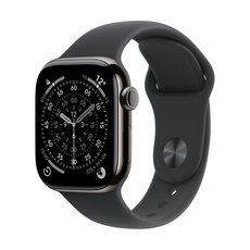 Smart watch APPLE WATCH S11 CELL SLATE TITAN CASE BLACK SPORT BAND M/L MFD24 46 MM, GPS, WLAN, HEART RATE MONITOR, SPO2 Smart watch APPLE WATCH S11 CELL SLATE TITAN CASE BLACK SPORT BAND M/L MFD24 46 MM, GPS, WLAN, HEART RATE MONITOR, SPO2