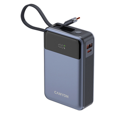 EXTERNAL BATTERY CANYON OnPower PB-600 20000 mAh CNS-CPB600DG Display, Вграден USB-C кабел EXTERNAL BATTERY CANYON OnPower PB-600 20000 mAh CNS-CPB600DG Display, Вграден USB-C кабел