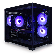Gaming Desktop Computer LEVEL UP QUARTZ EVO BLACK AMD RYZEN 5 7500F, AMD RADEON RX 7600, RAM 16 GB, 6000 MHz Gaming Desktop Computer LEVEL UP QUARTZ EVO BLACK AMD RYZEN 5 7500F, AMD RADEON RX 7600, RAM 16 GB, 6000 MHz