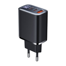 ЗАРЯДНО XMART 30W PD X2TYPE-C+USB-A BK ЗАРЯДНО XMART 30W PD X2TYPE-C+USB-A BK