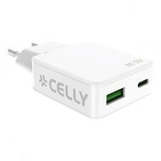 ЗАРЯДНО 220V CELLY 45W GaN USB-A/USB-C S ЗАРЯДНО 220V CELLY 45W GaN USB-A/USB-C S