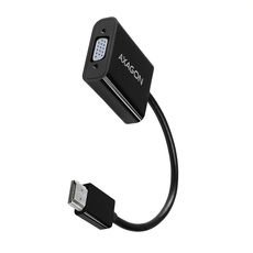 Кабел адаптер от източник с HDMI AXAGON към приемник с VGA+AUDIO HDMI -> VGA+AUDIO RVH-VGAN работи само в тази посока Кабел адаптер от източник с HDMI AXAGON към приемник с VGA+AUDIO HDMI -> VGA+AUDIO RVH-VGAN работи само в тази посока