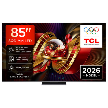 TCL 85C8L 4K Ultra HD SQD-Mini LED Smart TV, 85"