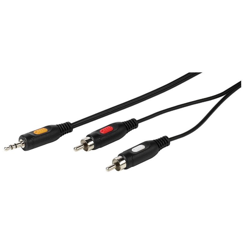 Кабел VIVANCO 46031 2.5M RCA-3.5MM Кабел VIVANCO 46031 2.5M RCA-3.5MM