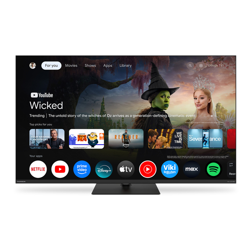 Google TV with voice search and thousands of apps
