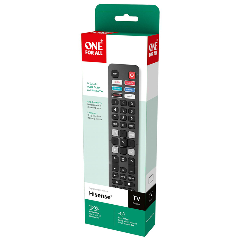 Works with every Hisense TV model