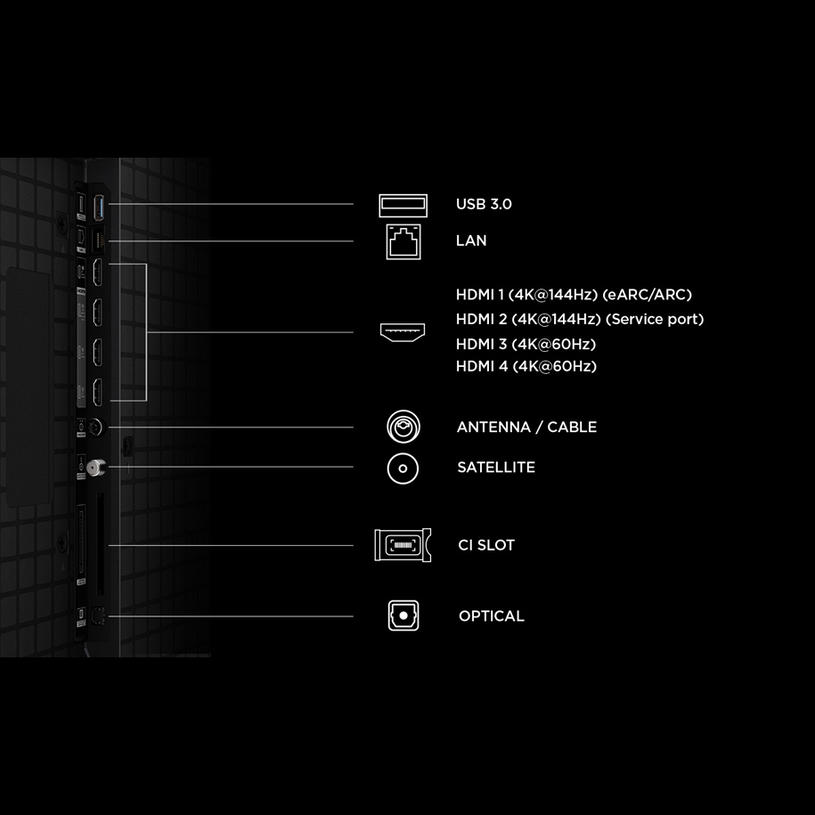 Звук ONKYO 2.1 с отделен нискочестотен говорител