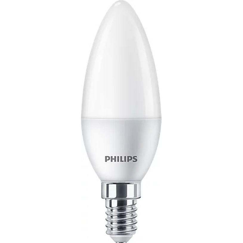 Светодиодна LED крушка PHILIPS E14 4.9W 2700K СВЕЩ Светодиодна LED крушка PHILIPS E14 4.9W 2700K СВЕЩ