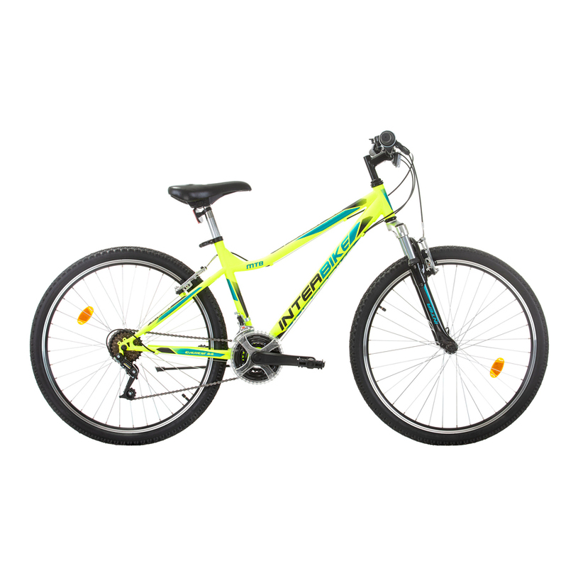 Велосипед INTERBIKE EVEREST 26" NEON GREEN СКОРОСТИ 18, 18 СКОРОСТИ, РАМКА СТОМАНЕНА Велосипед INTERBIKE EVEREST 26" NEON GREEN СКОРОСТИ 18, 18 СКОРОСТИ, РАМКА СТОМАНЕНА