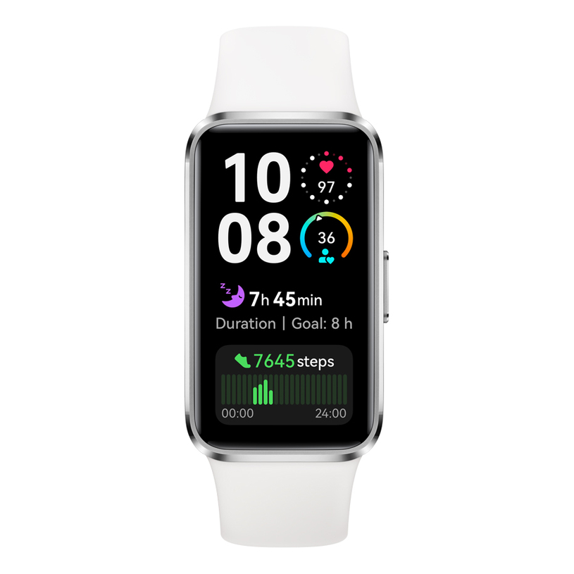 Фитнес гривнa с тяло от алуминиева сплав HUAWEI BAND 10 NOR-B29 WHITE Fluoroelastomer Strap 13-21 cm 1.47 ", ПУЛСОМЕР Фитнес гривнa с тяло от алуминиева сплав HUAWEI BAND 10 NOR-B29 WHITE Fluoroelastomer Strap 13-21 cm 1.47 ", ПУЛСОМЕР