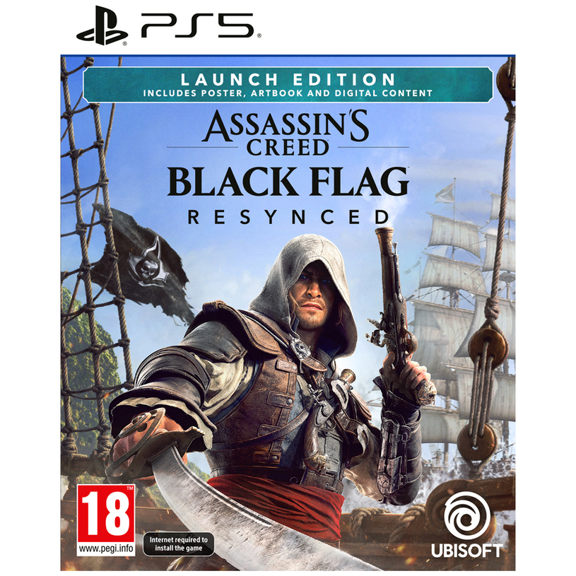 Игра ASSASSINS CREED BLACK FLAG RESYNCED DAY1 EDITION PLAYSTATION 5 PS5 Игра ASSASSINS CREED BLACK FLAG RESYNCED DAY1 EDITION PLAYSTATION 5 PS5