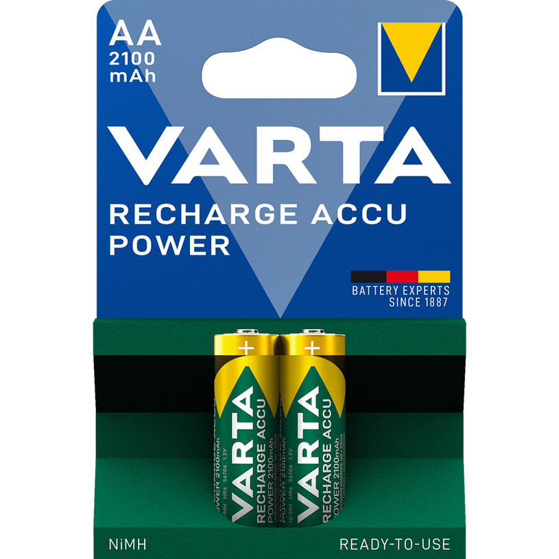 RECHARGEABLE BATTERIES VARTA ACCU POWER AA 2100mAh RECHARGEABLE BATTERIES VARTA ACCU POWER AA 2100mAh