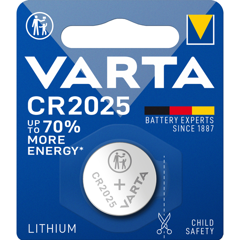 BATTERY VARTA LITHIUM CR2025 BATTERY VARTA LITHIUM CR2025