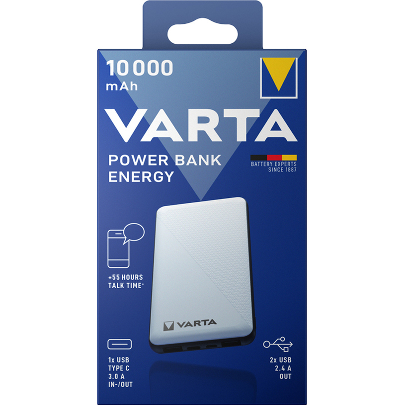 ВЪНШНА БАТЕРИЯ VARTA 10000 mAh FAST ENERGY 579811 ВЪНШНА БАТЕРИЯ VARTA 10000 mAh FAST ENERGY 579811