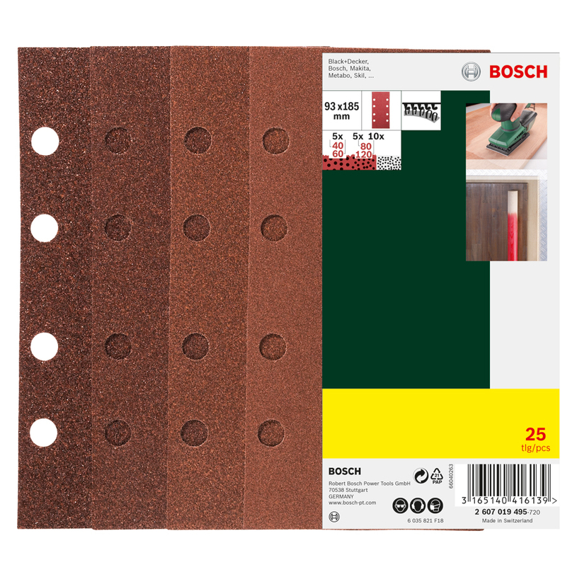 SANDPAPER SET 25 PCS BOSCH SANDPAPER SET 25 PCS BOSCH