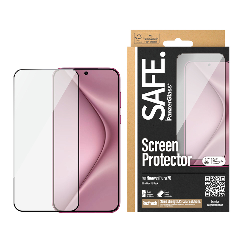СТЪКЛО SAFE HUAWEI PURA 70 BLACK СТЪКЛО SAFE HUAWEI PURA 70 BLACK