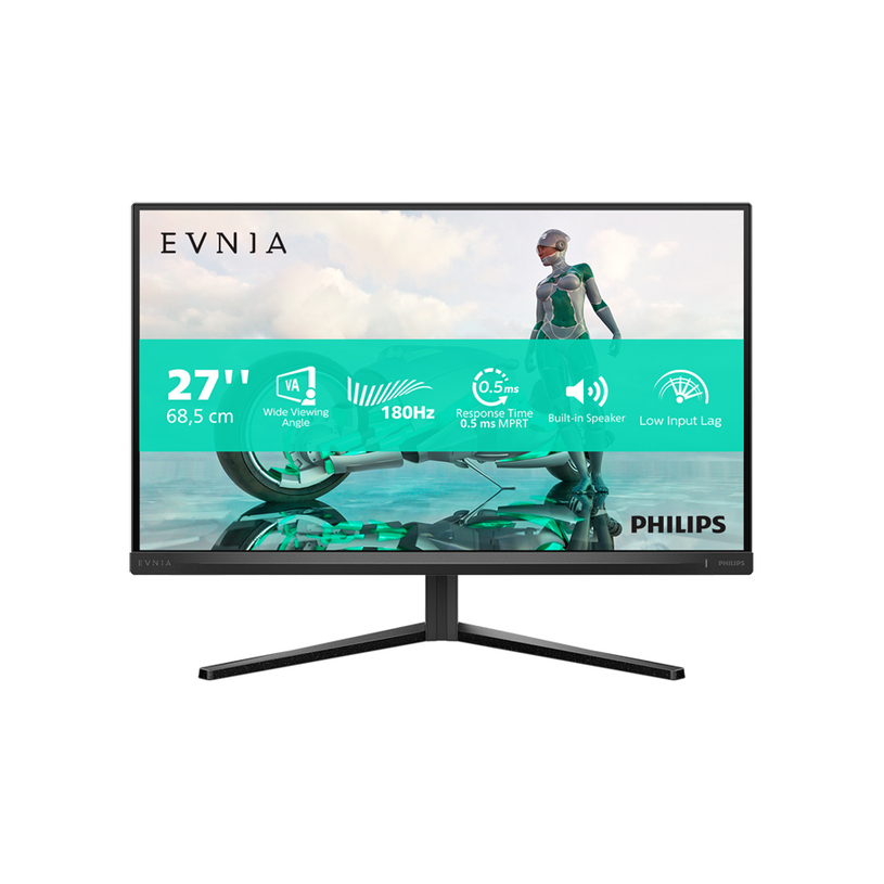 Monitor PHILIPS Evnia 27M2N3200A/00 0.311 мм, 178°/178°, IPS, 27.0 ", 68.6 см, 1920x1080, 180.00 Hz, HDMI, DisplayPort, ТЪМНОСИВ Monitor PHILIPS Evnia 27M2N3200A/00 0.311 мм, 178°/178°, IPS, 27.0 ", 68.6 см, 1920x1080, 180.00 Hz, HDMI, DisplayPort, ТЪМНОСИВ