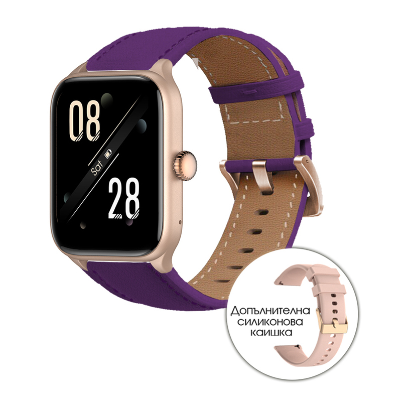 Смарт часовник RIVERSONG MOTIVE 6 PRO VIOLET ПУЛСОМЕР, SPO2 Смарт часовник RIVERSONG MOTIVE 6 PRO VIOLET ПУЛСОМЕР, SPO2