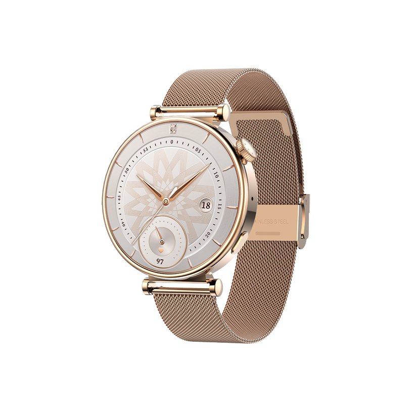 Смарт часовник RIVERSONG GLOW GOLD MILANESE ПУЛСОМЕР, SPO2 Смарт часовник RIVERSONG GLOW GOLD MILANESE ПУЛСОМЕР, SPO2