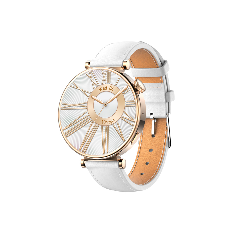 Смарт часовник RIVERSONG GLOW GOLD LEATHER ПУЛСОМЕР, SPO2 Смарт часовник RIVERSONG GLOW GOLD LEATHER ПУЛСОМЕР, SPO2