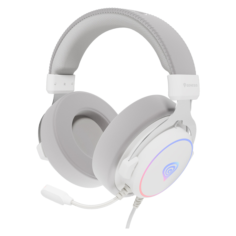 Headphones GENESIS NEON 764 WHITE RGB NSG-2170 Headphones GENESIS NEON 764 WHITE RGB NSG-2170