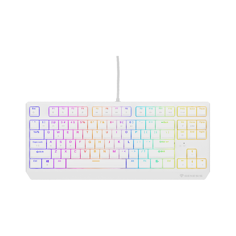 Keyboard GENESIS THOR 230 TKL WH NKG-2080 OUTEMU BROWN SWITCHES Keyboard GENESIS THOR 230 TKL WH NKG-2080 OUTEMU BROWN SWITCHES