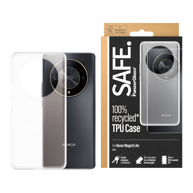 КАЛЪФ SAFE HONOR MAGIC 6 LITE CLEAR CASE КАЛЪФ SAFE HONOR MAGIC 6 LITE CLEAR CASE