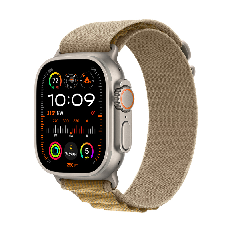 Смарт часовник APPLE WATCH ULTRA 2 CELL NATURAL TITANIUM TAN ALPINE LOOP SMALL MX4E3 49 MM, GPS, WLAN, ПУЛСОМЕР, SPO2 Смарт часовник APPLE WATCH ULTRA 2 CELL NATURAL TITANIUM TAN ALPINE LOOP SMALL MX4E3 49 MM, GPS, WLAN, ПУЛСОМЕР, SPO2