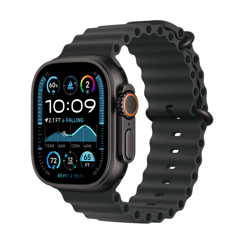 Смарт часовник APPLE WATCH ULTRA 2 CELL BLACK TITANIUM BLACK OCEAN BAND MX4P3 49 MM, GPS, WLAN, ПУЛСОМЕР, SPO2 Смарт часовник APPLE WATCH ULTRA 2 CELL BLACK TITANIUM BLACK OCEAN BAND MX4P3 49 MM, GPS, WLAN, ПУЛСОМЕР, SPO2