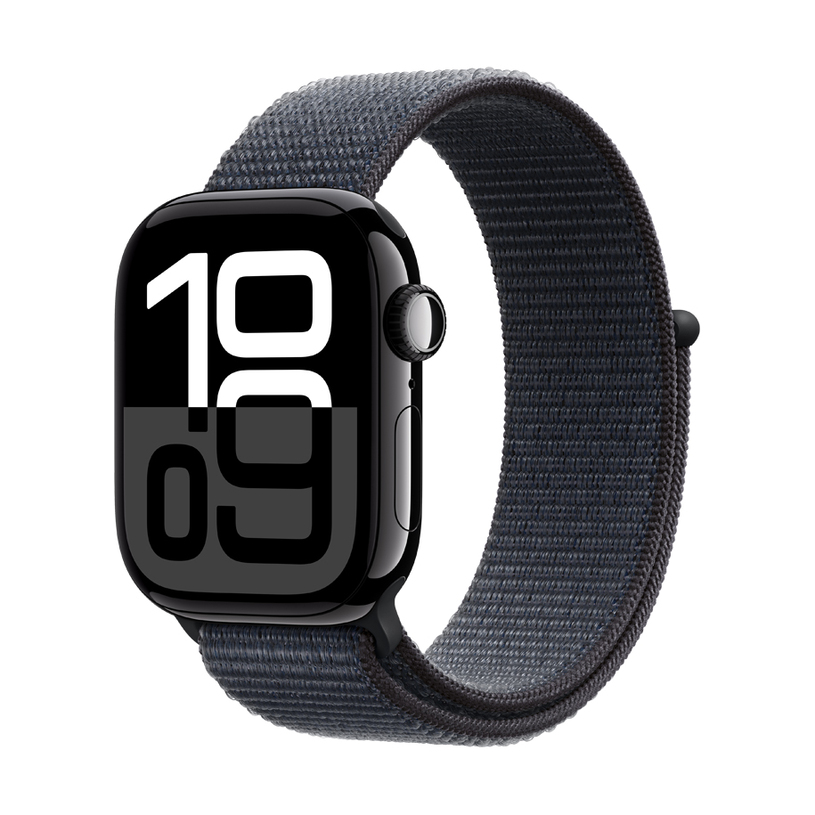 Смарт часовник APPLE WATCH S10 JET BLACK ALIMINUM CASE INK SPORT LOOP 42 MM, GPS, WLAN, ПУЛСОМЕР, SPO2 Смарт часовник APPLE WATCH S10 JET BLACK ALIMINUM CASE INK SPORT LOOP 42 MM, GPS, WLAN, ПУЛСОМЕР, SPO2