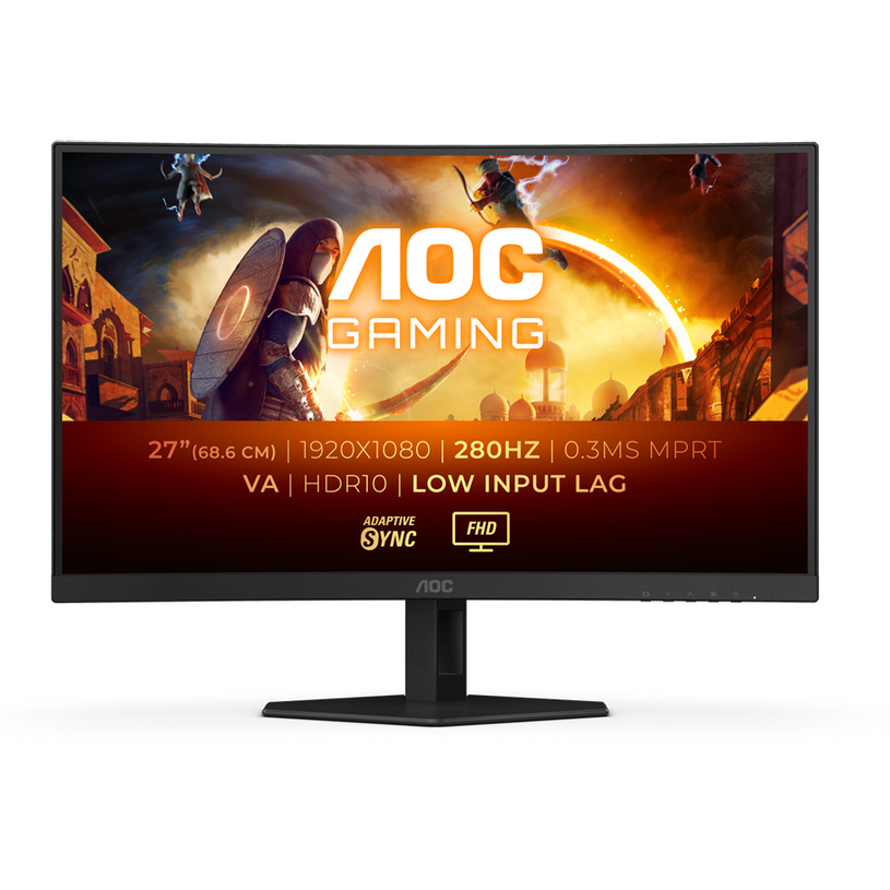 Monitor AOC C27G4ZXE 0.311 мм, 178°/178°, VA, 27.0 ", 68.6 см, 1920x1080, 280.00 Hz, 1.00 ms, HDMI, DisplayPort, BLACK Monitor AOC C27G4ZXE 0.311 мм, 178°/178°, VA, 27.0 ", 68.6 см, 1920x1080, 280.00 Hz, 1.00 ms, HDMI, DisplayPort, BLACK