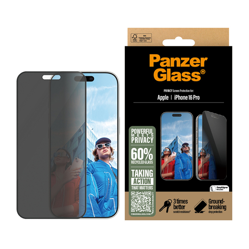 СТЪКЛО PG IPHONE 16 PRO PRIVACY СТЪКЛО PG IPHONE 16 PRO PRIVACY