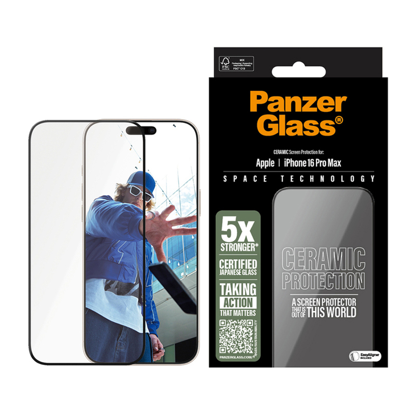 СТЪКЛО PG IPHONE 16 PRO MAX CERAMIC СТЪКЛО PG IPHONE 16 PRO MAX CERAMIC